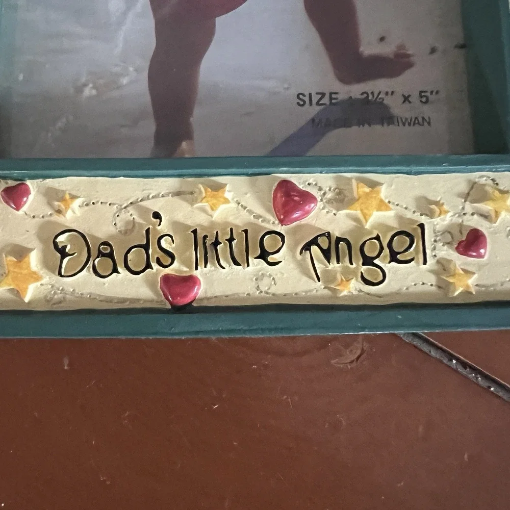 Daddy's little Angel Vintage‎ picture frame From 1975